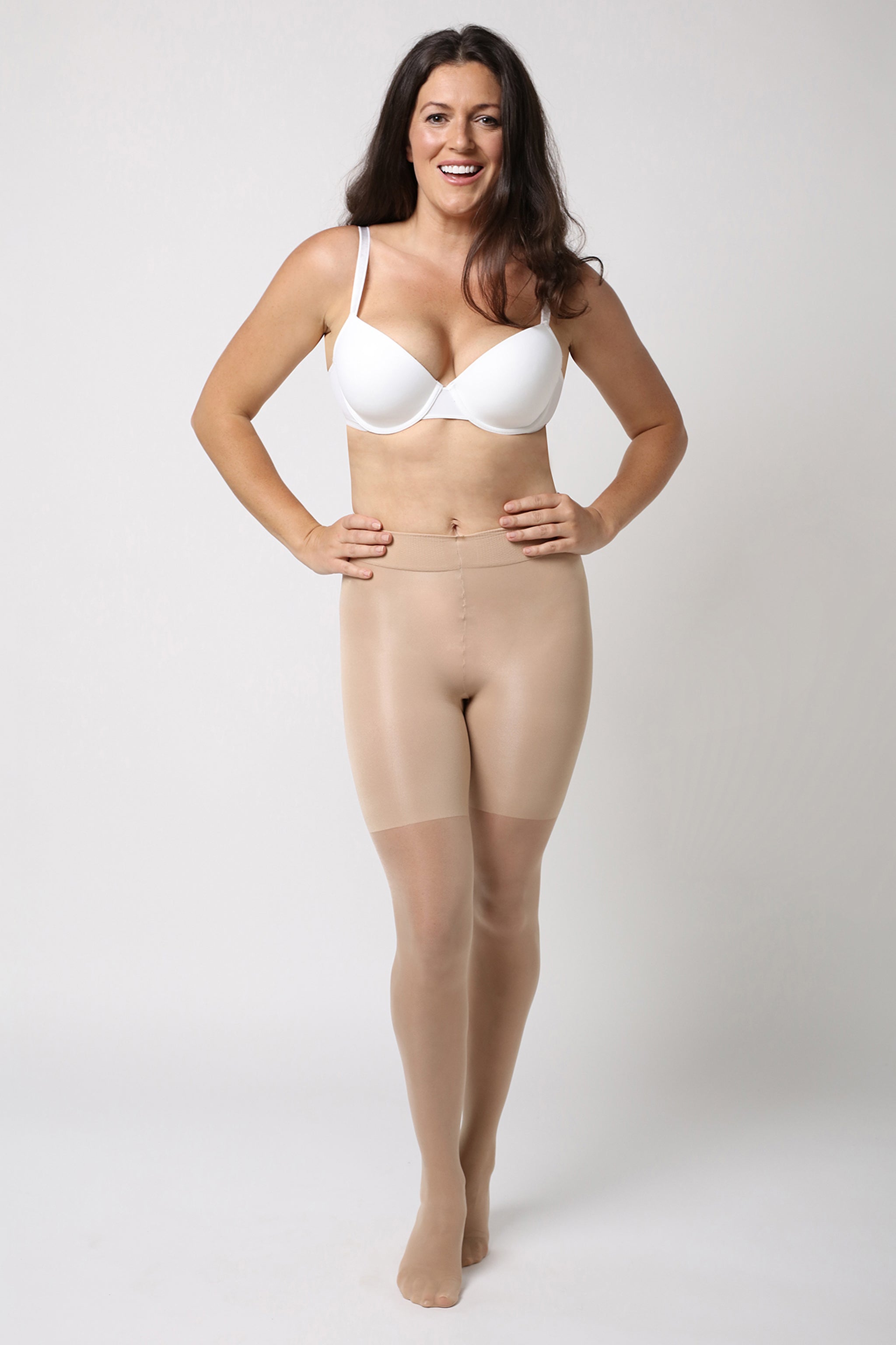 shaping tights tummy control - Nude