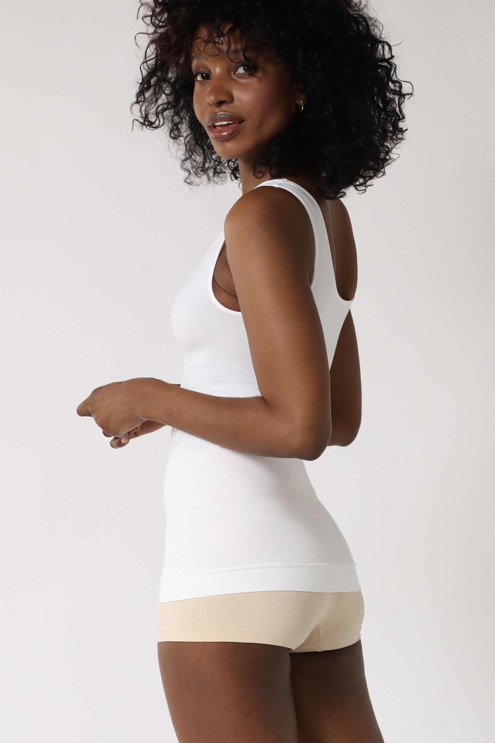 tummy control top - White