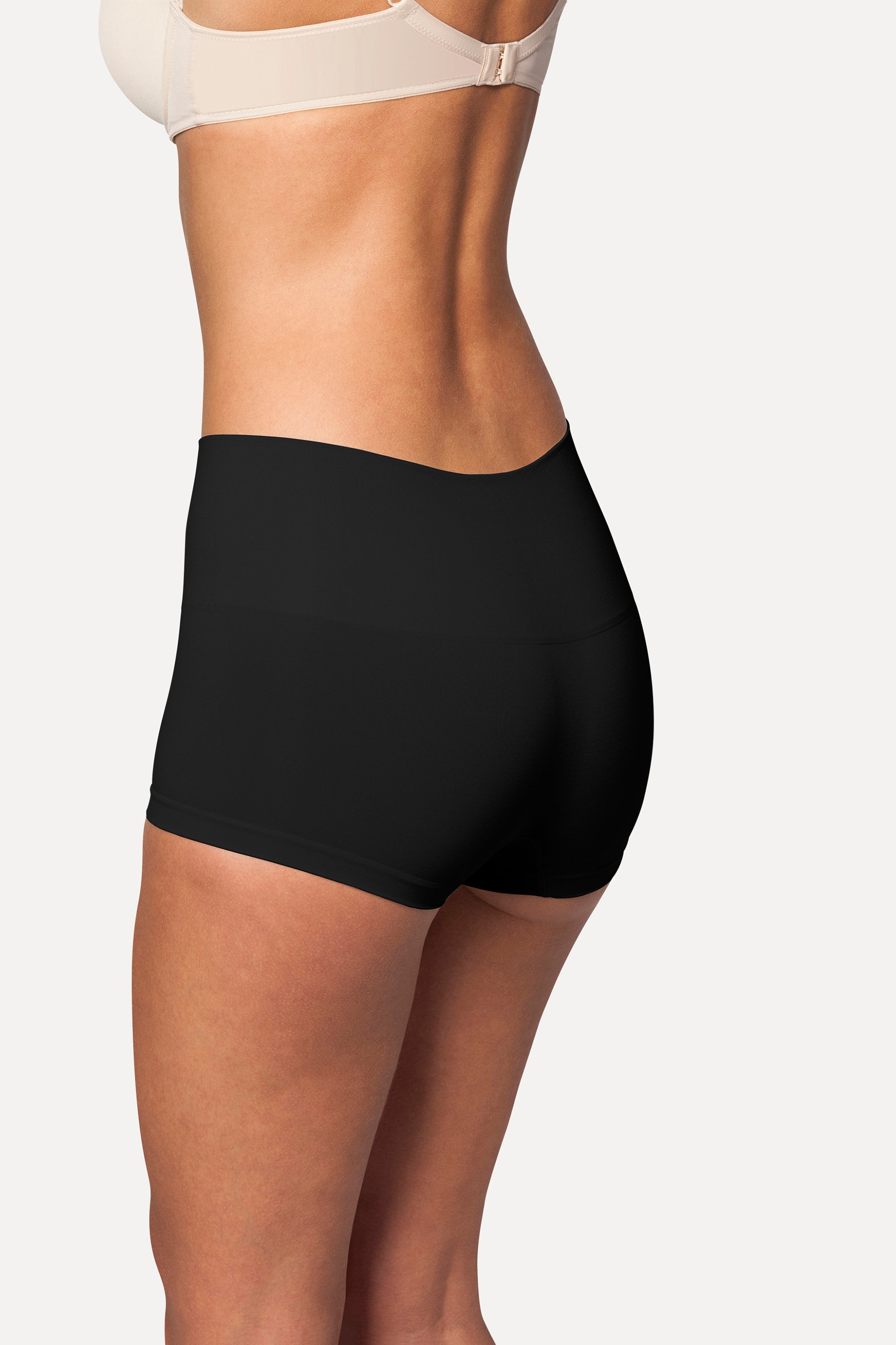 shapewear shorts from the back - Black