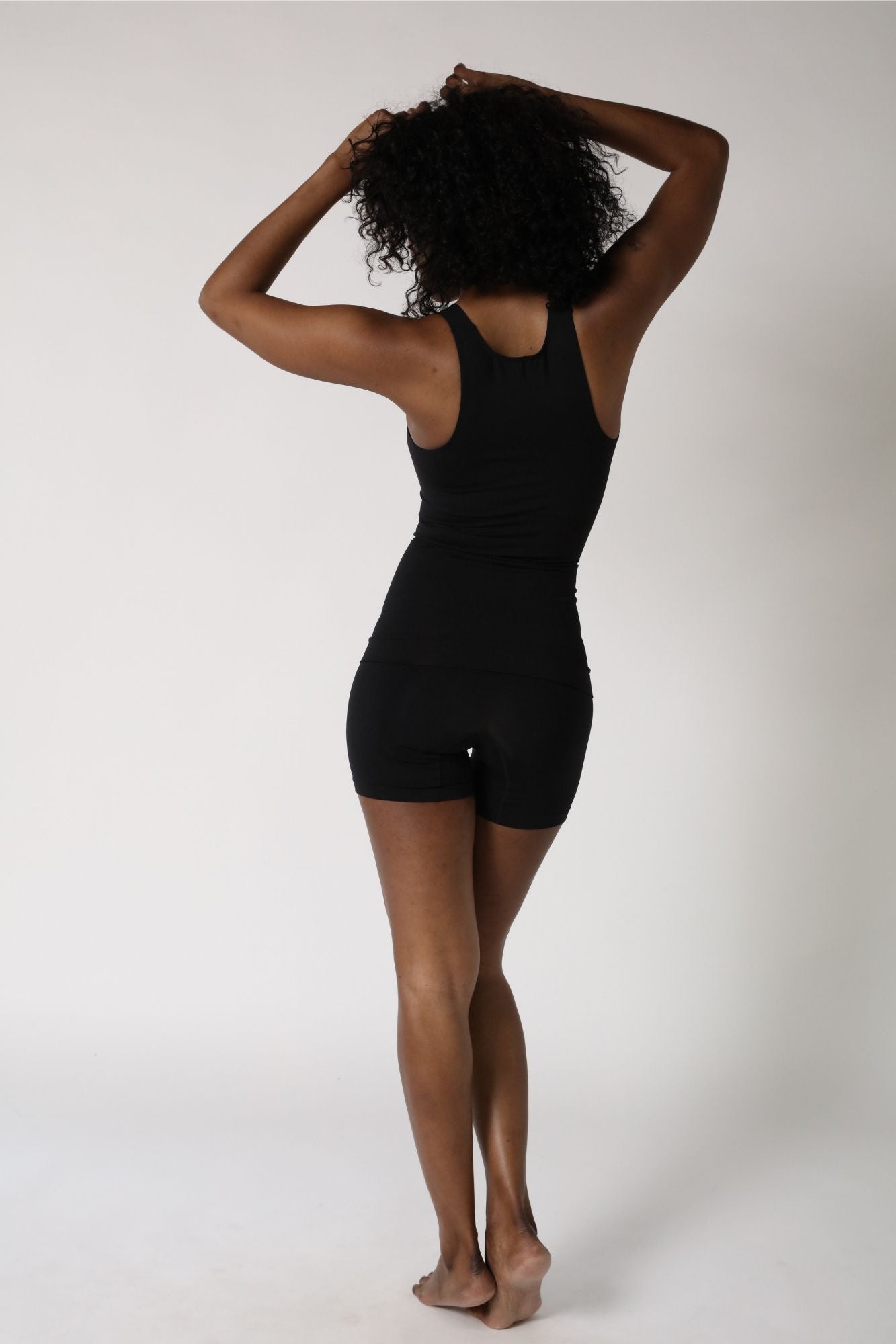 racerback top from back - Black